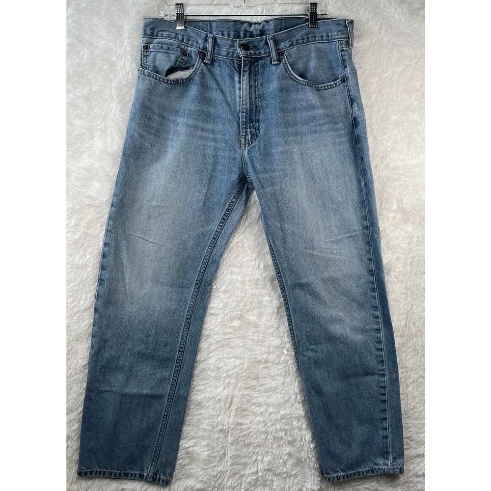 Levi's 505 Jeans Men's 36x29‎ Blue Medium Wash Straight